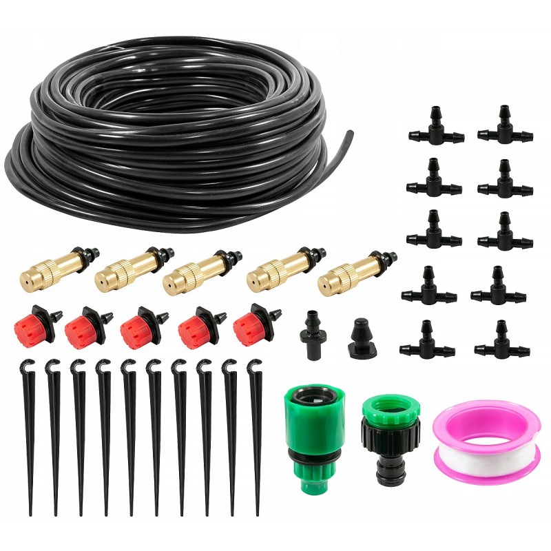 Irrigation / watering set for garden and house plants, 10 m