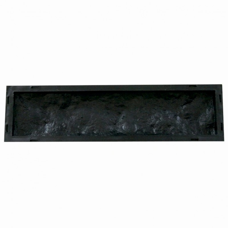 Fasadinių plytelių liejimo forma, akmens imitacija, plastikas, 26x6x2cm