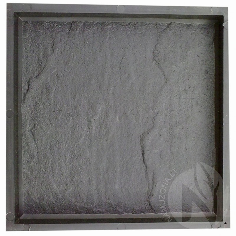 Plytelės liejimo forma AKMUO, plastikas, 25x25x2,5cm