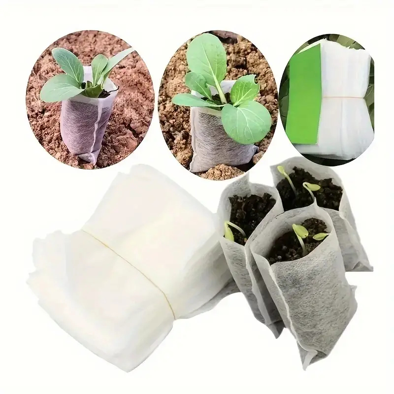 Sowing/growing bags, 80x100 mm, degradable, 100 pcs