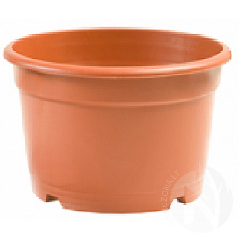 Plastic hanging pot without hook, 23cm, terracotta