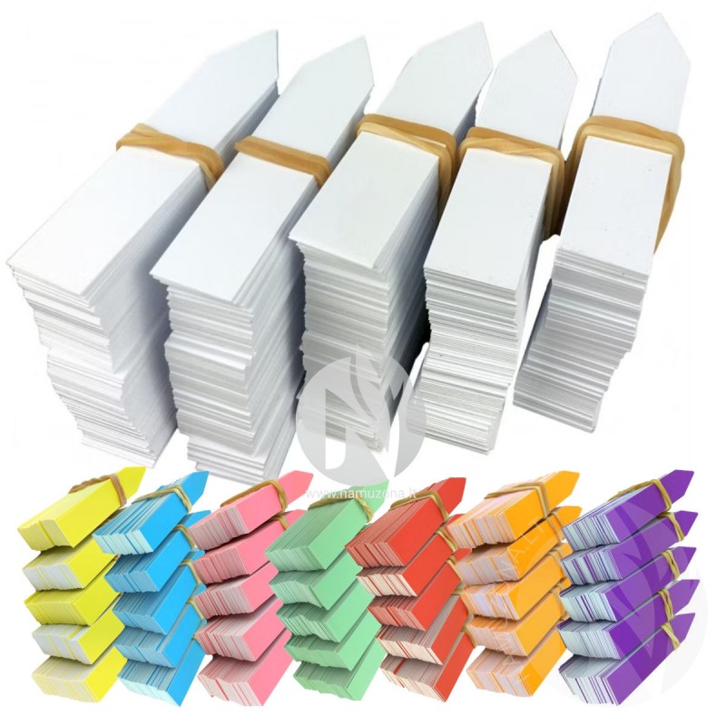 Push-in markers, 120x16 mm, different colors, 100 labels