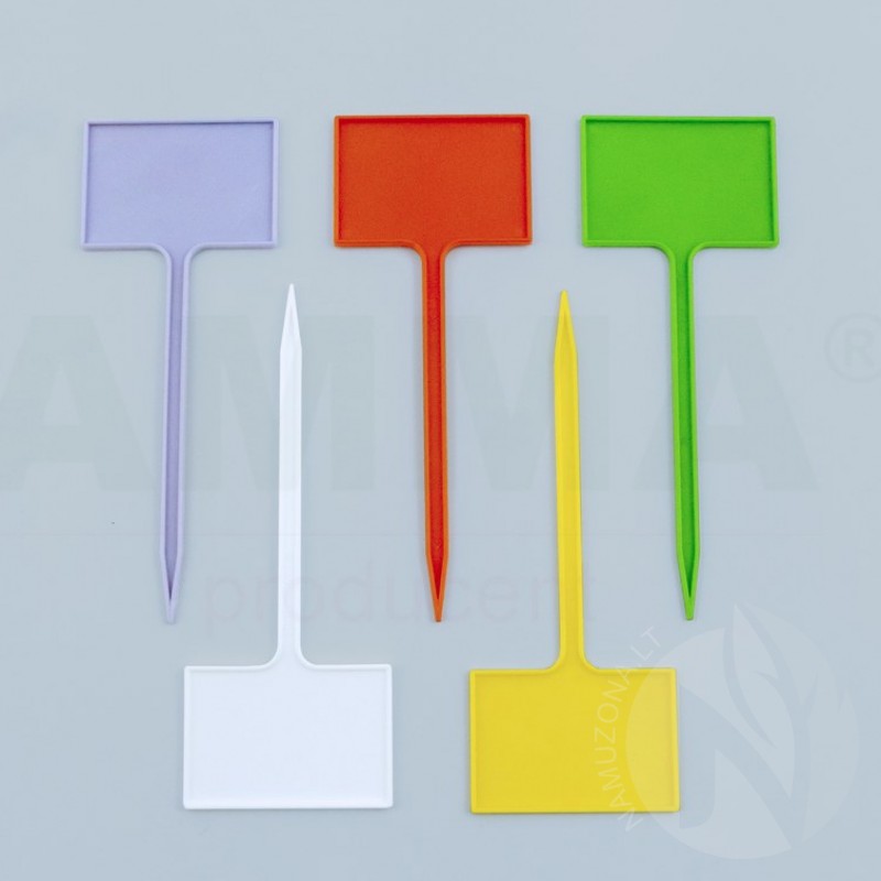 Plastic marker, marking table for plants, push-in, 6x4x12 cm (nr7), colors