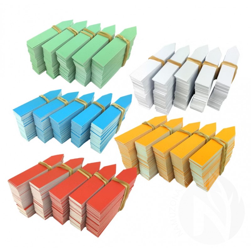 Push-in markers, 60x13 mm, various colors, different quantities