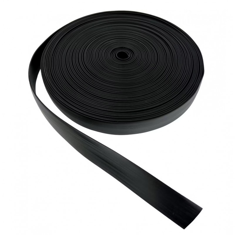 Rubber strap strap for fixing trees, black color, 25-38mm x 25m
