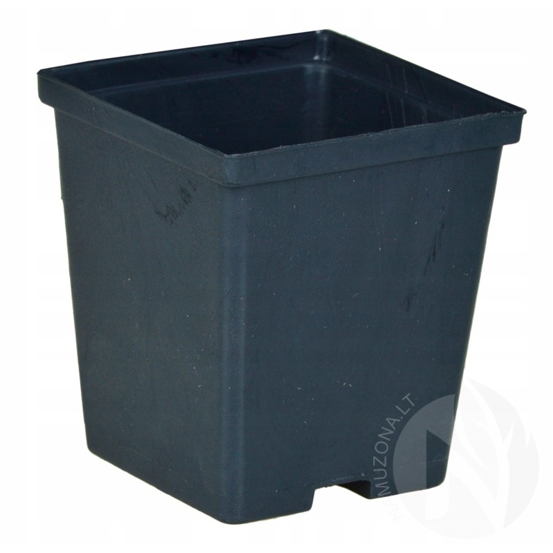 Plastic production pot 7x7x8 cm, black