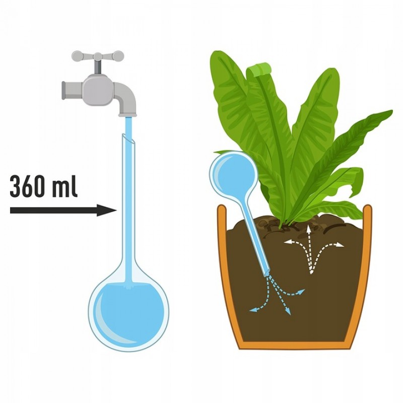Globe for automatic plant watering, 400 ml