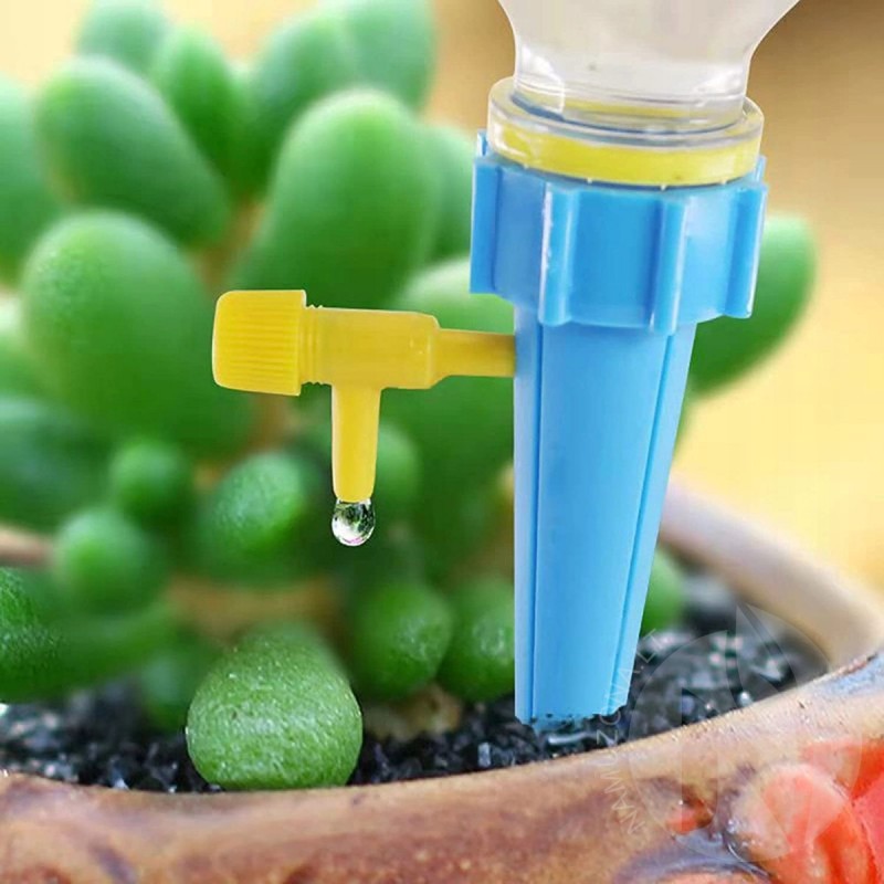 Humidifier for indoor flowers, plants, screwed onto the bottle, with tap