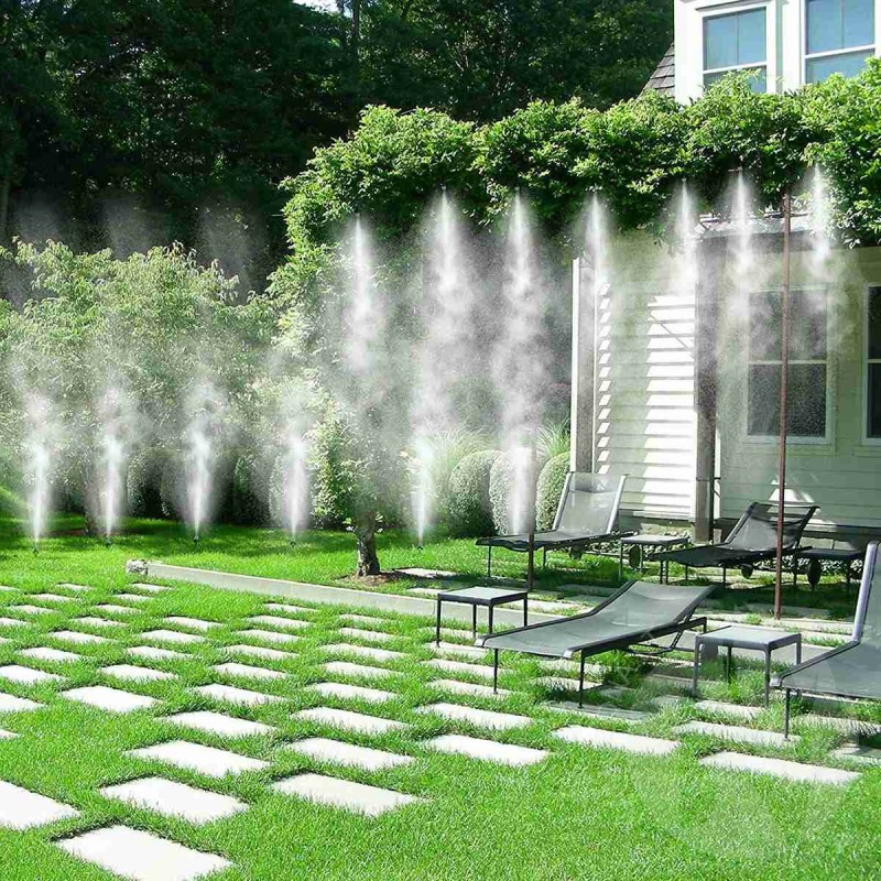 Artificial fog system, water curtain, set, 10m