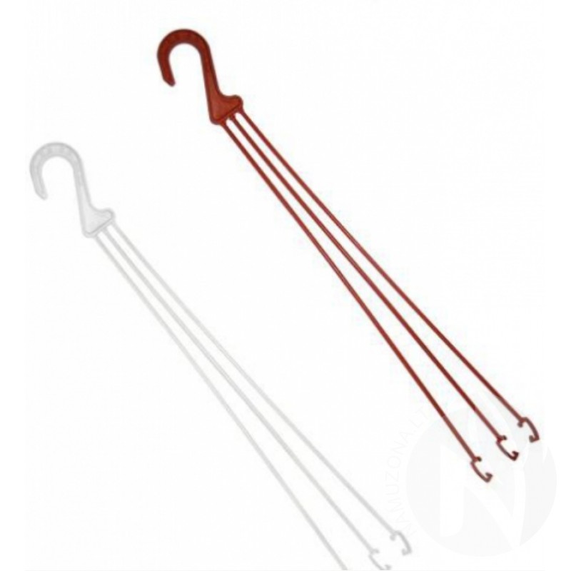 Hook support for plastic hanging pot, 36cm, terracotta or white
