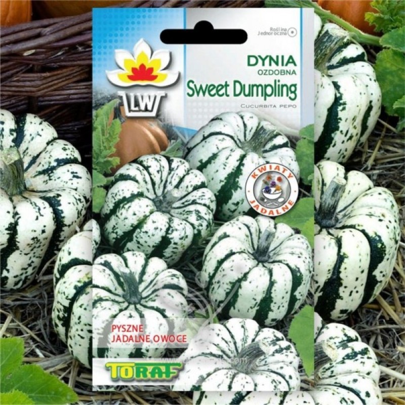 Moliūgas dekoratyvinis (Cucurbita Pepo Sweet Dumpling) sėklos - 25 vnt (#2197)