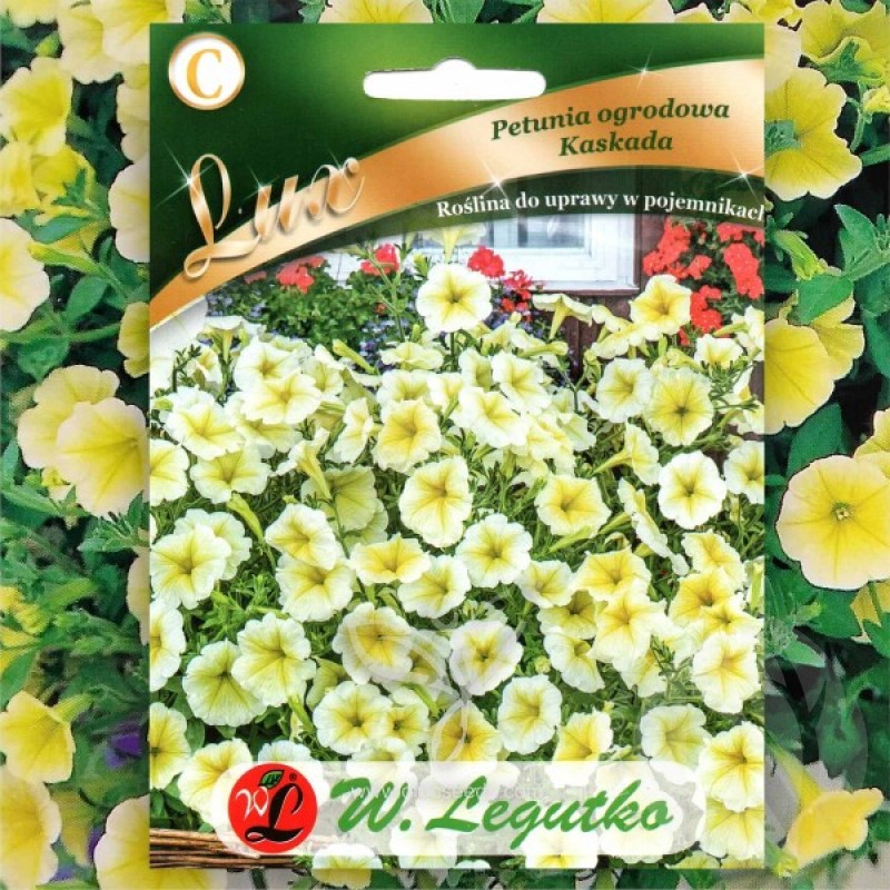 Petunija svyrančioji (Petunia hybrida geltonoji Kaskad) sėklos - 50 vnt (#1505)