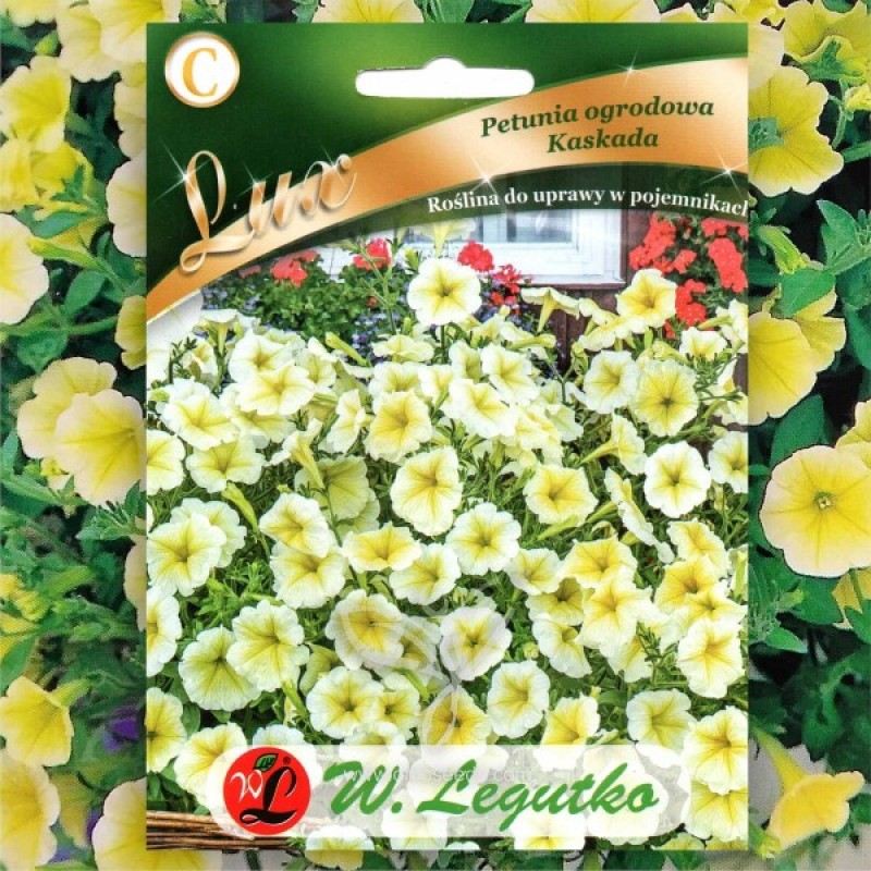 Petunija svyrančioji (Petunia hybrida geltonoji Kaskad) sėklos - 50 vnt (#1505)